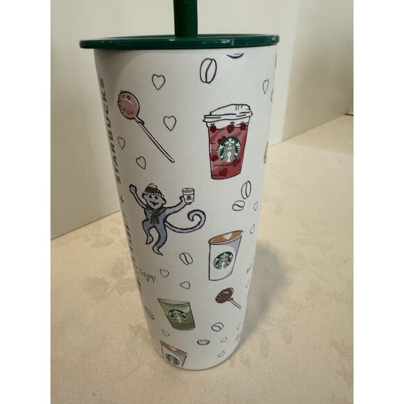 Starbucks X Roller Rabbit Stainless Steel Tumbler Cup Holiday Christmas 2025 - Picture 9 of 10